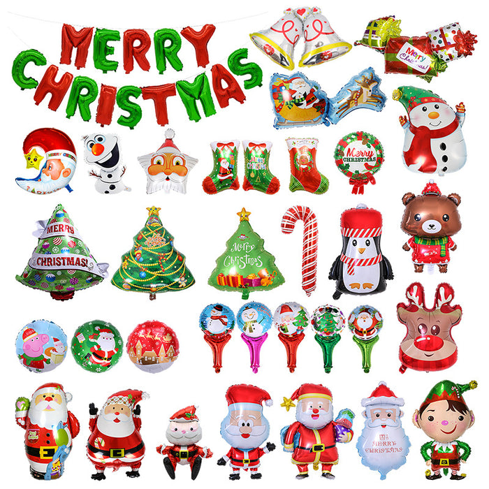 100Pcs Mix Styles Christmas Big Balloons