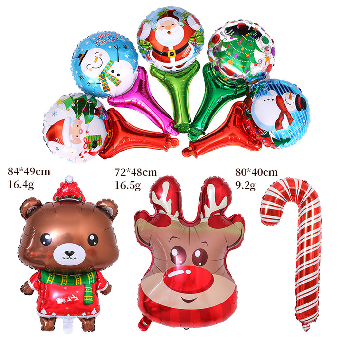 100Pcs Mix Styles Christmas Big Balloons