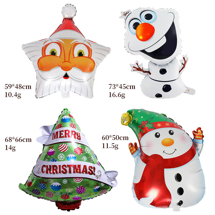 100Pcs Mix Styles Christmas Big Balloons