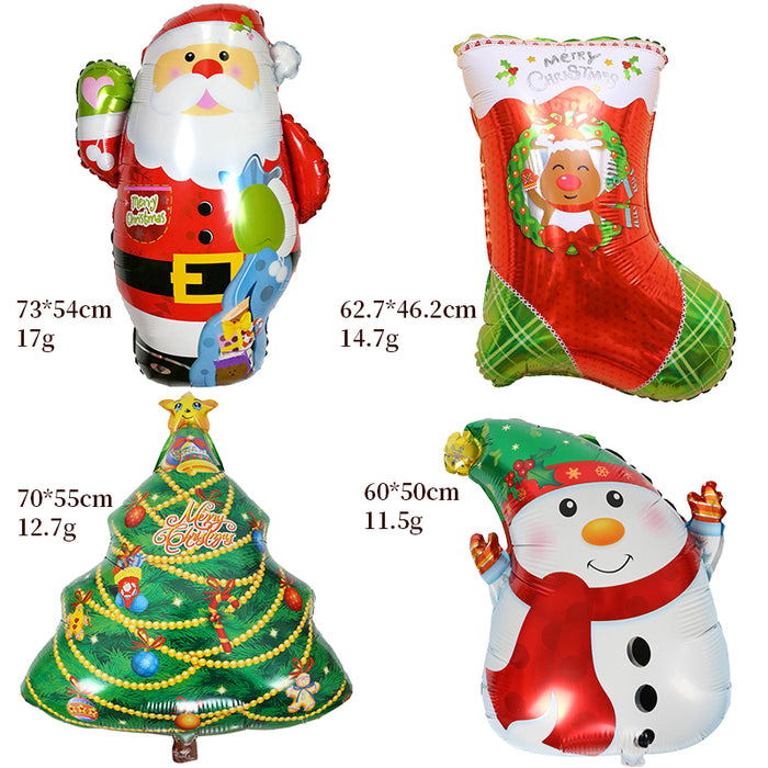100Pcs Mix Styles Christmas Big Balloons