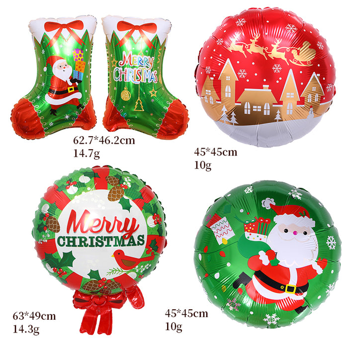 100Pcs Mix Styles Christmas Big Balloons
