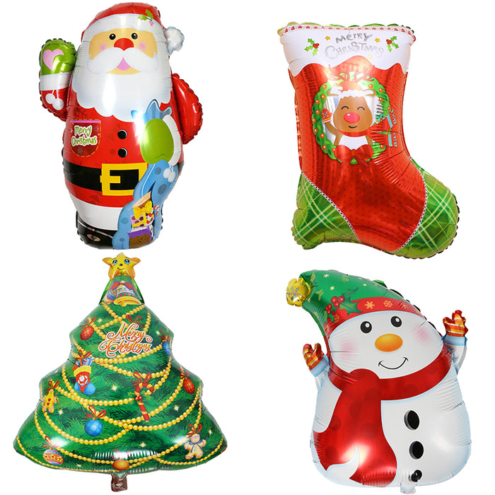 100Pcs Mix Styles Christmas Big Balloons