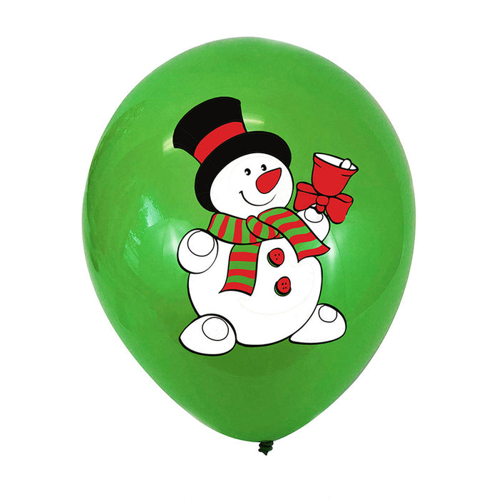 300Pcs Merry Christmas Latex Balloons 12 inch