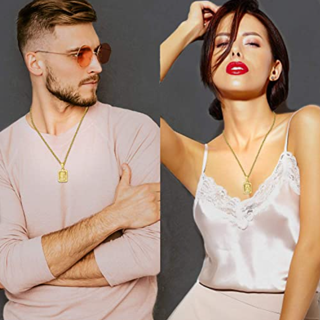 130Pcs Gold Plated Letter Necklaces