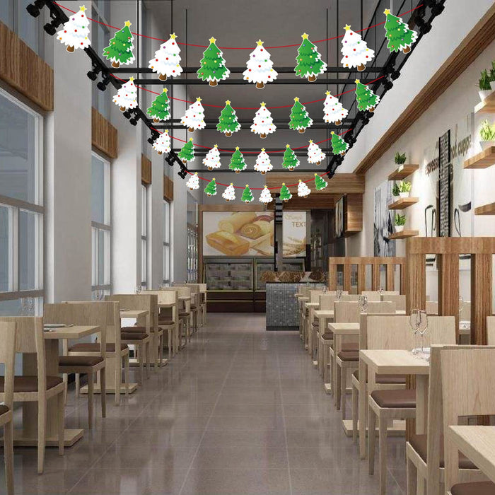 50 Sets Christmas Party Decoration Pull Flag