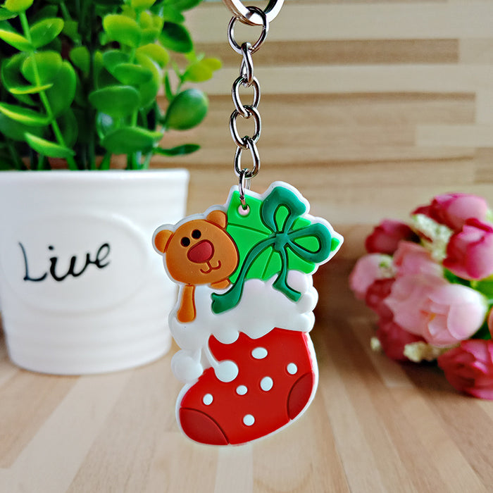 100Pcs Christmas Keychain
