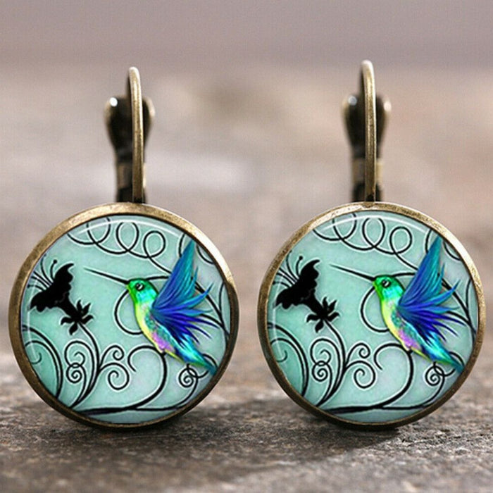 180 Pieces 18 Styles Moon Angel Pattern Earrings