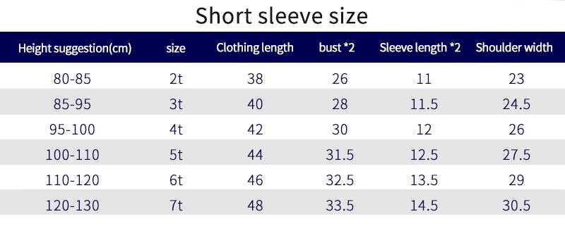 Boys' short sleeve T-shirt