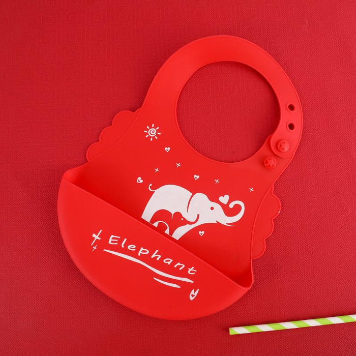 Baby Silicone Bib Waterproof Super Soft Children's Saliva Bag