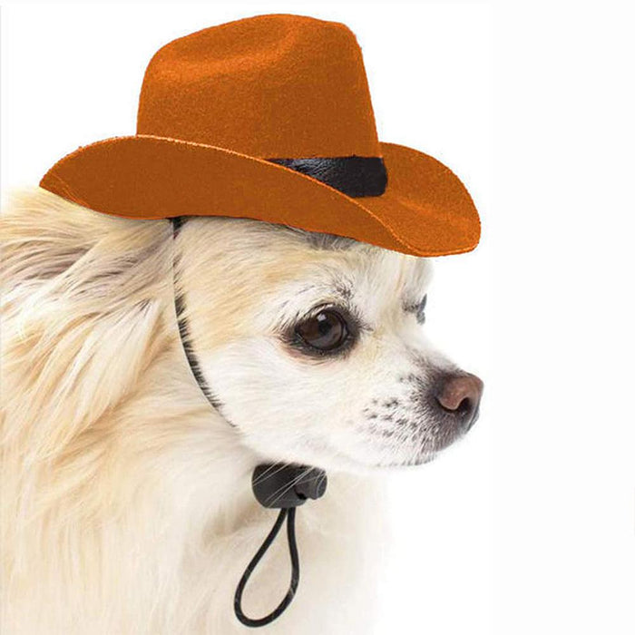 Creative Dog Skin-friendly Cool Stylish Fabric Cowboy Hat