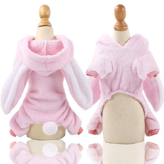 Soft Warm Pet Dog Jumpsuits Pajamas Fleece Pet Dog Clothes