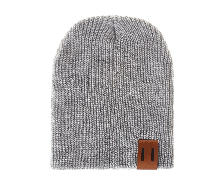 Kids Solid Knitted Beanies