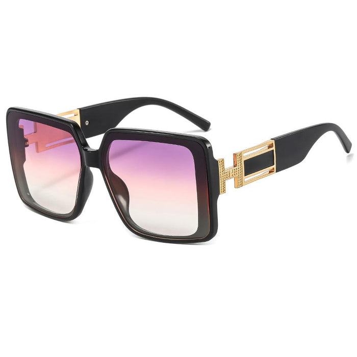 Sunglasses personality men's and women's large frame glasses