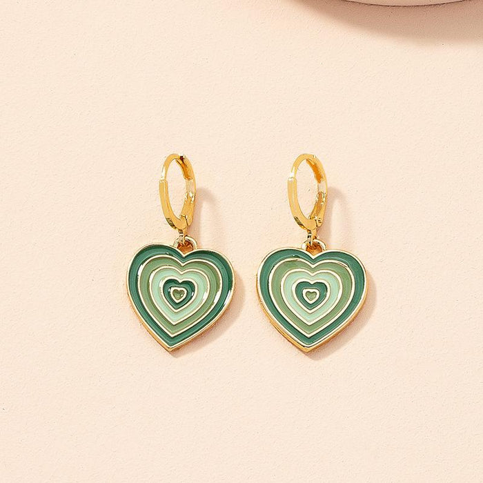 New Retro Simple Fashion Love Earrings