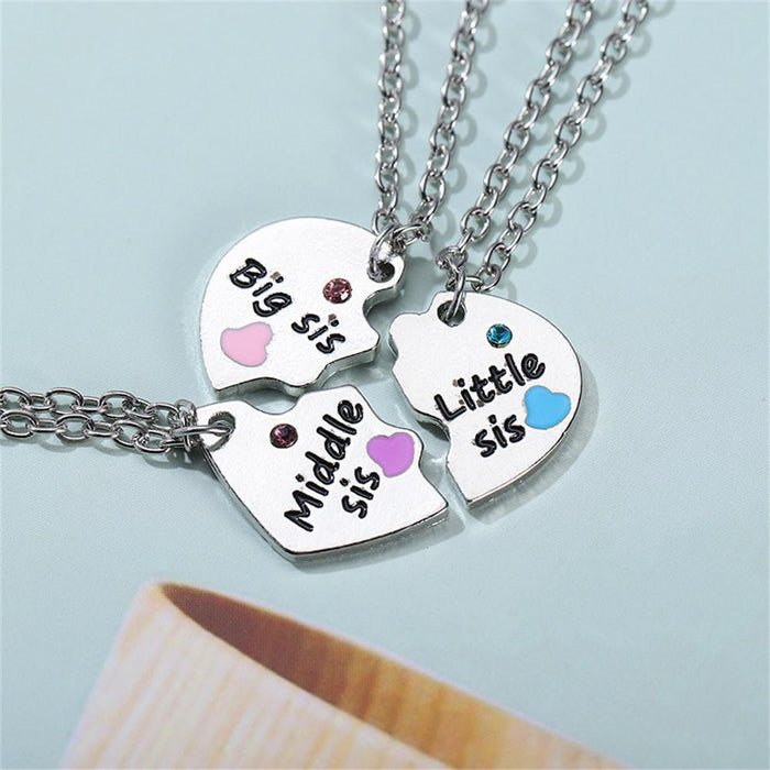 2 Pcs/ Set Best Friends Honey Love Couple Necklace