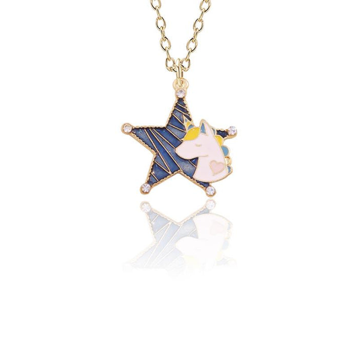 Cartoon Cute Unicorn Necklace