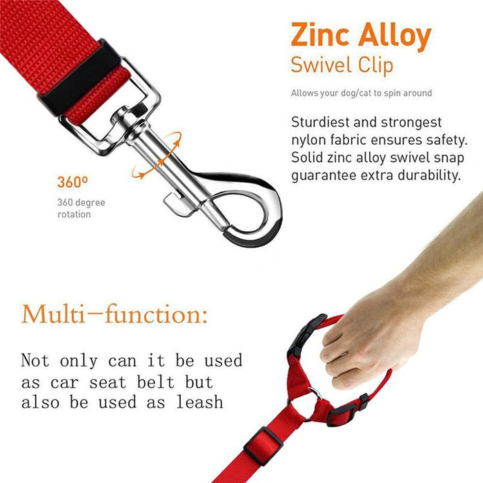 Cat and Dog Safety Adjustable Car Seat Belt