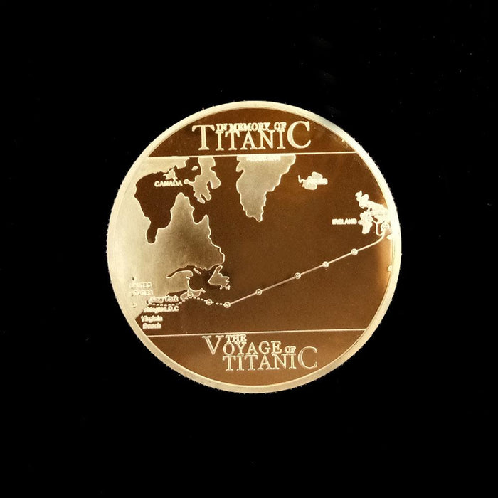 Gold Plated Coin Titanic Ship Collectible Coins