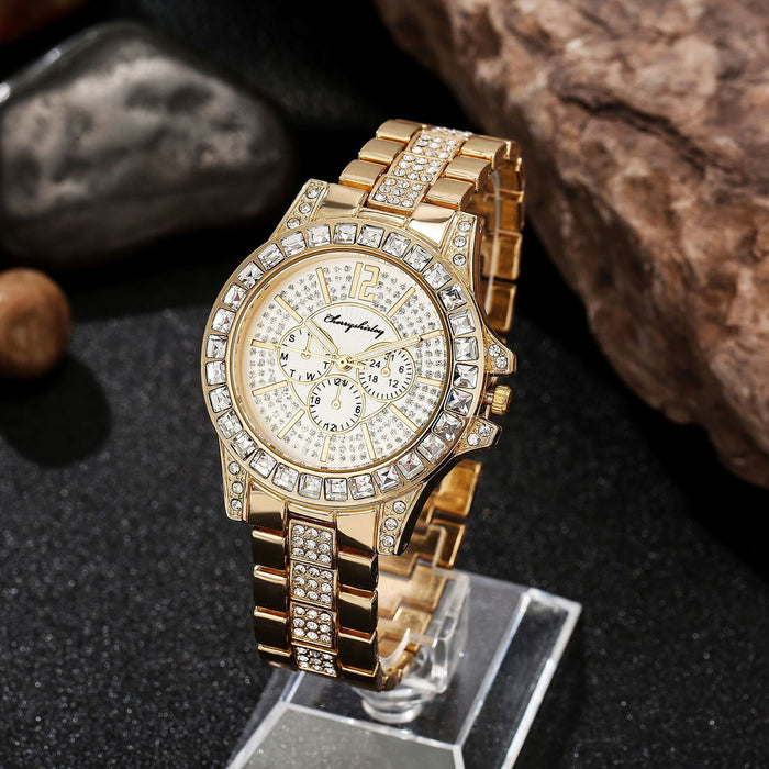 New Stainless Steel Women Wristwatch Quartz Fashion Casual Clock LLZ22206