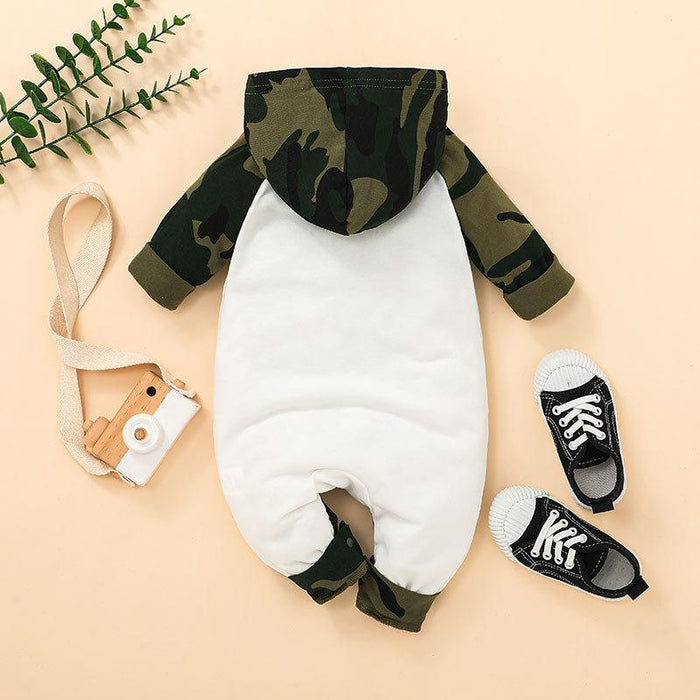 Long Sleeve Infant Camouflage Jumpsuit