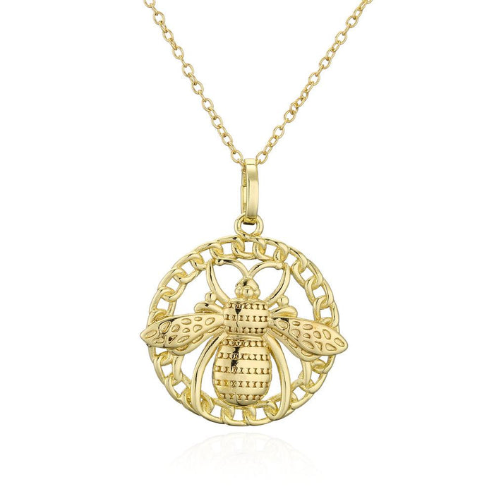 Vintage Bohemian Style Bee Pendant Necklace