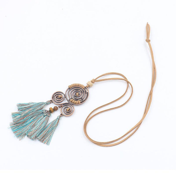 Women's Fashion Alloy Sweater Chain Necklace Jewelry