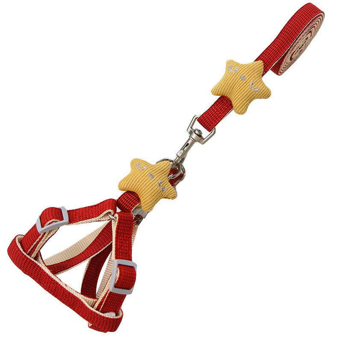 Starfish Small Dog Harness Vest Leash Suit Pet Accessories
