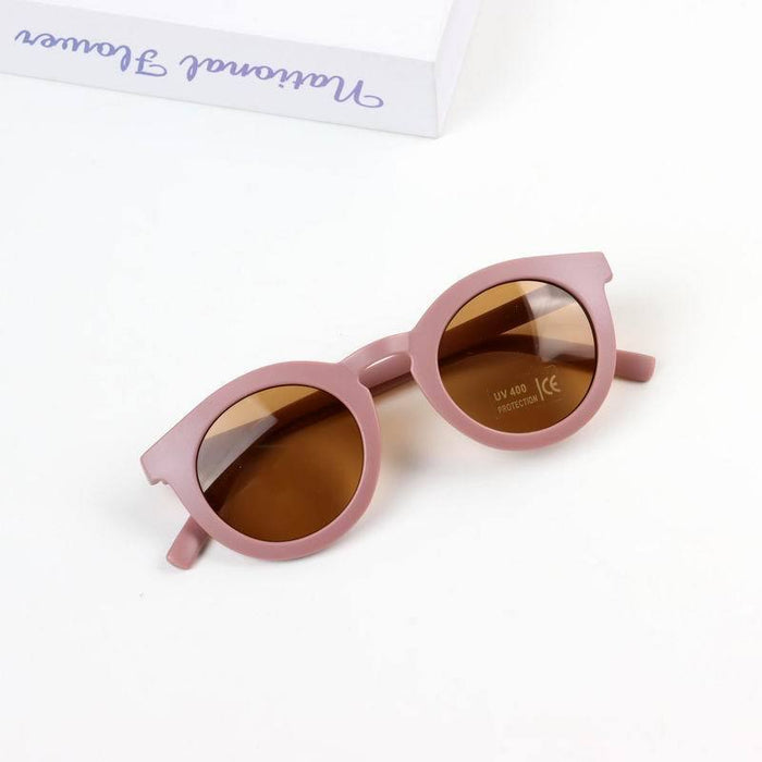 Children's Sunglasses frosted Frame Brown Lens