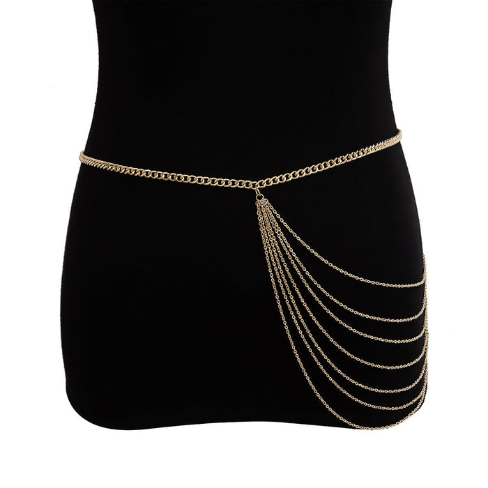 Fashion Simple Body Chain Multilayer Tassel Waist Chain