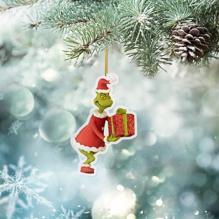Green Headdress Grinch Christmas Tree Pendant Decoration