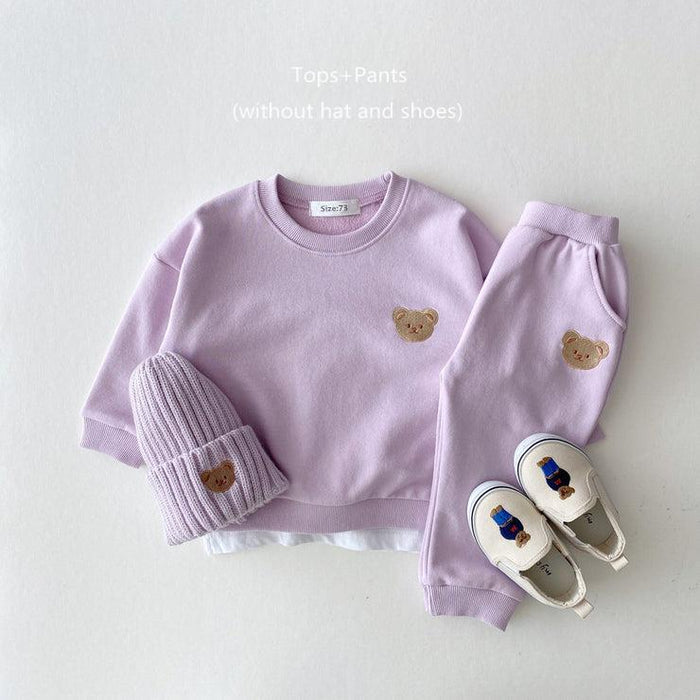 Cotton Baby Boys Girl Fall 2Pcs Clothes Sets