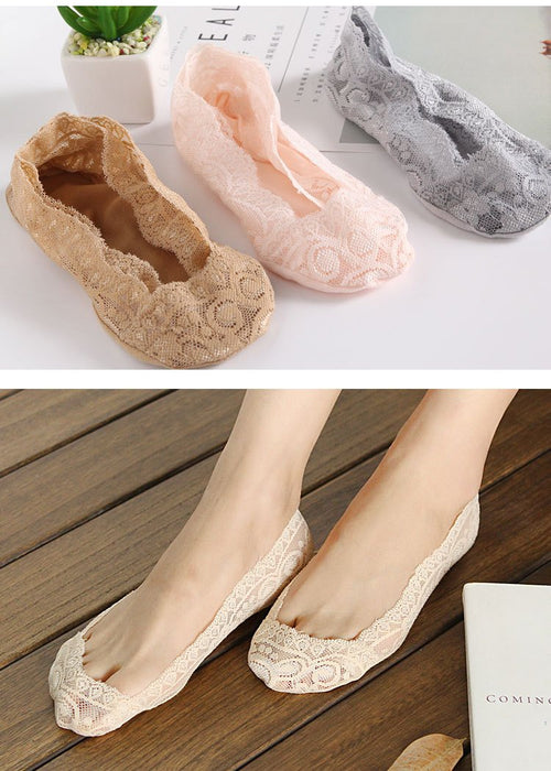New Lace Invisible Socks Leisure Women's Boat Socks