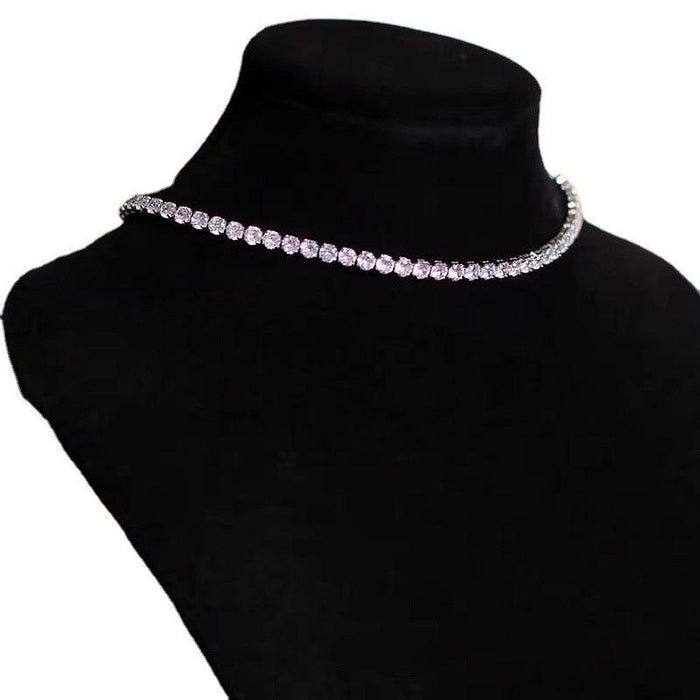 New Fashion Trend Women's Zircon Neckchain Necklace