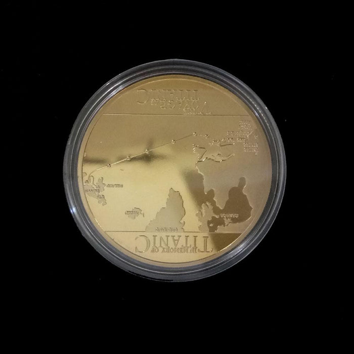 Gold Plated Coin Titanic Ship Collectible Coins