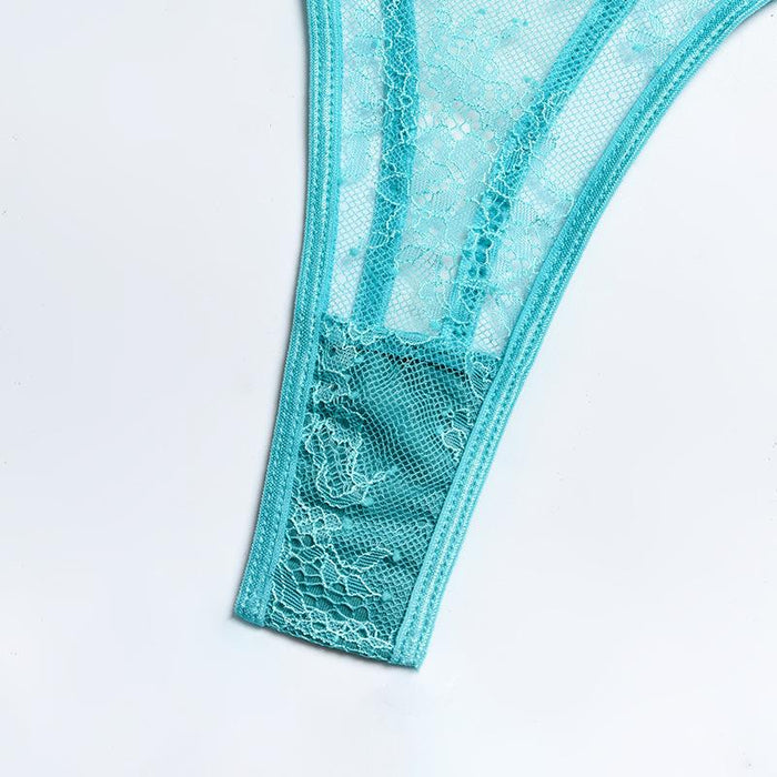 Women's Fashion Mesh Underwear Stitching Sexy Lingerie Set