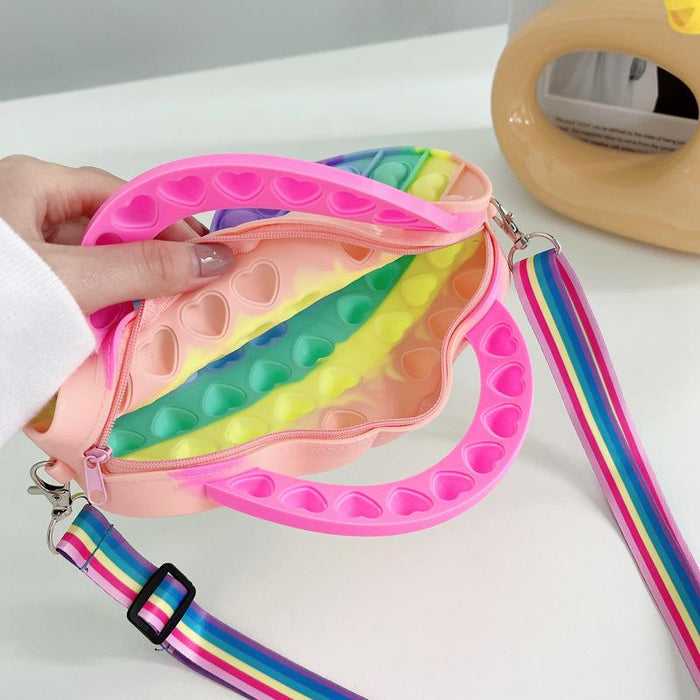 Decompression puzzle bag cartoon children's coin purse toy