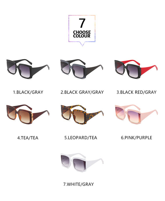 Large frame sunglasses retro square Sunglasses