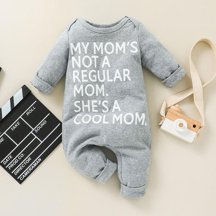 Casual Baby Alphabet Print Jumpsuit