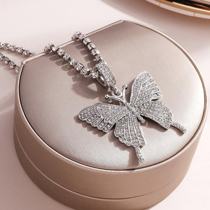 Butterfly Pendant Elegant Necklace