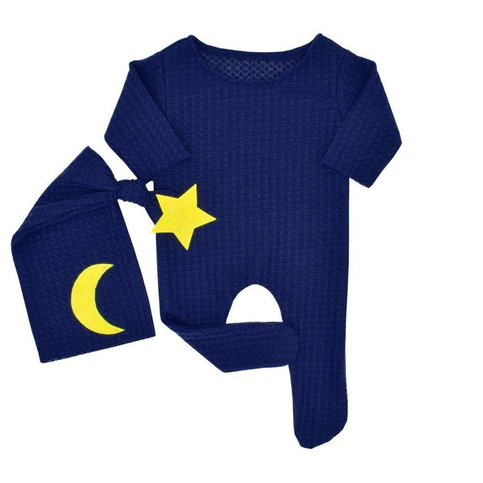 Two Piece Star Moon Knitted Jumpsuit