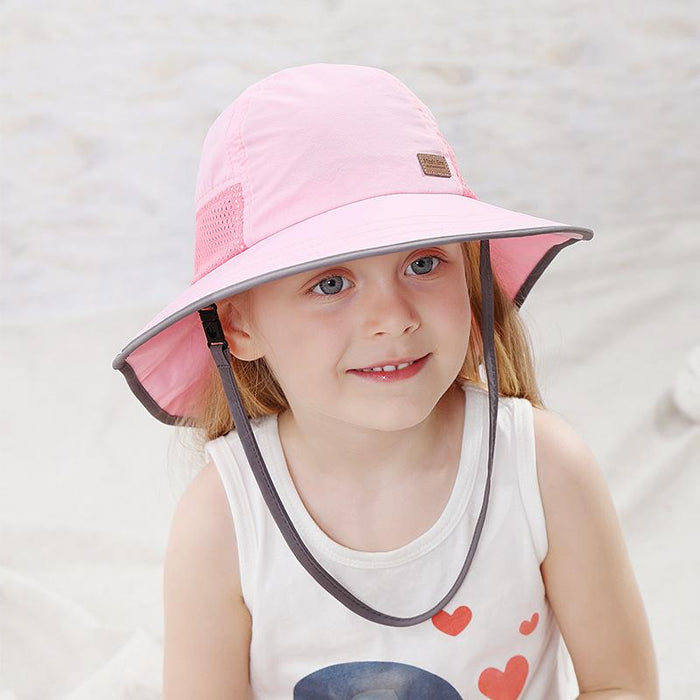 Children's Summer Uv50 + Breathable Sunscreen Shawl Hat