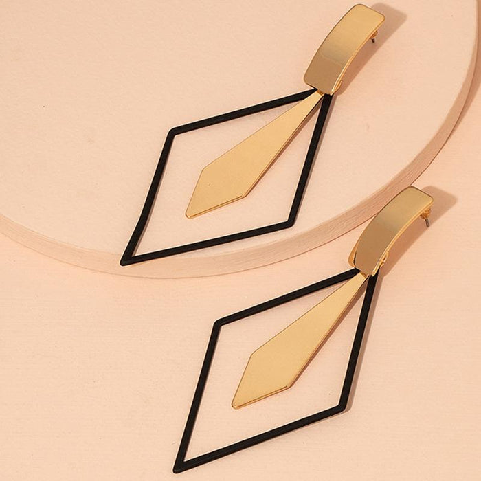 New Fashion Creative Personality Double Layer Earrings