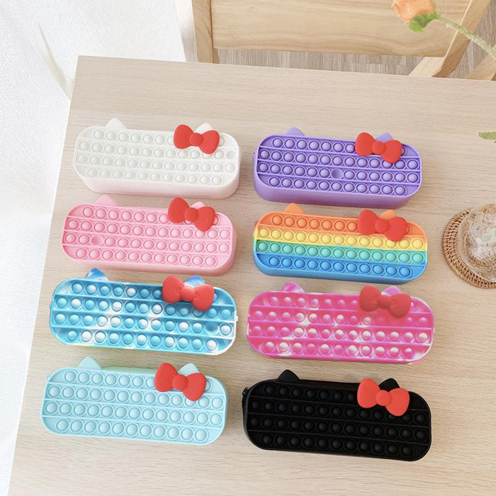 Unzip stationery storage silicone toys