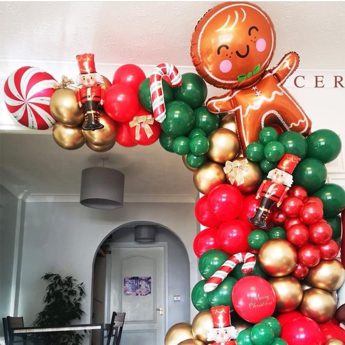 Jumbo Gingerbread Man Foil Christmas Balloon