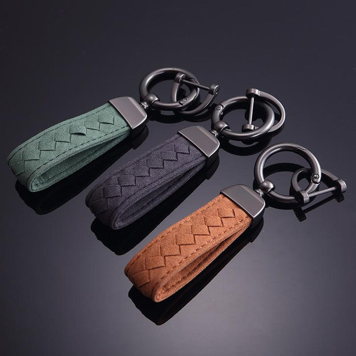 New Creative Personality Non-slip Turn Fur Keychain