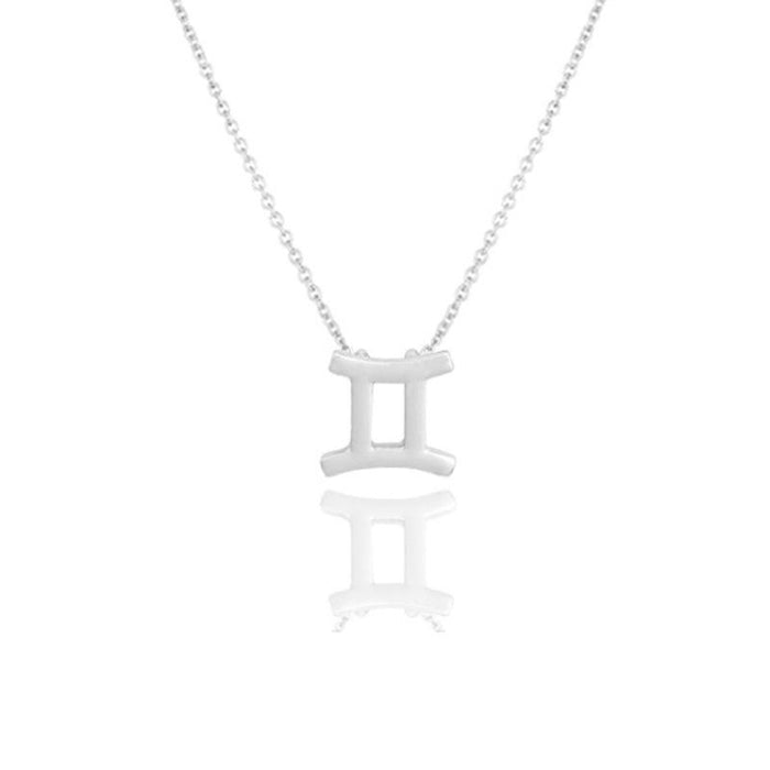 Twelve Constellations Necklace Collarbone Chain Pendant Card Short Necklace