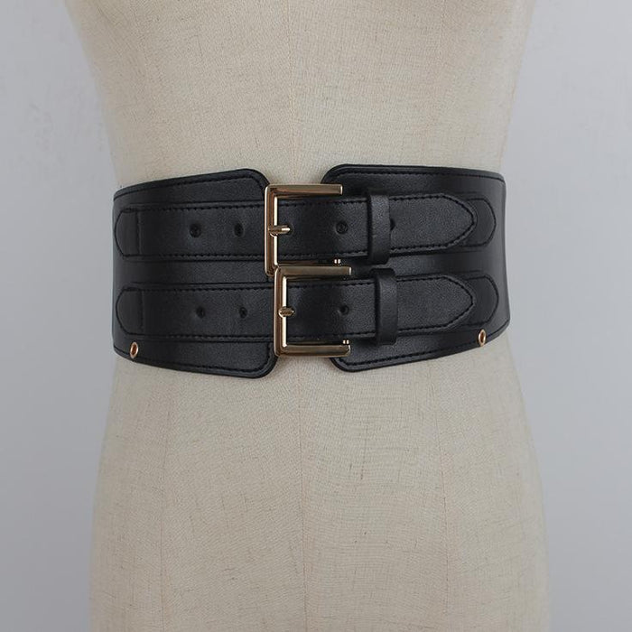 Fashion Decorative Women's Wide Belt with Chain