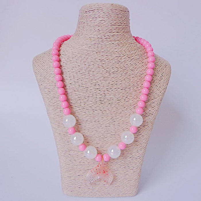 Cute Cartoon Beauty Fishtail Necklace Bracelet Set