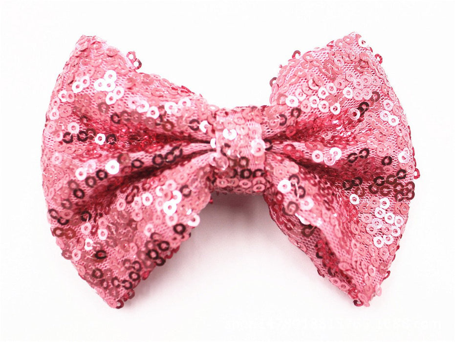 Sequin Bow Hair Clip