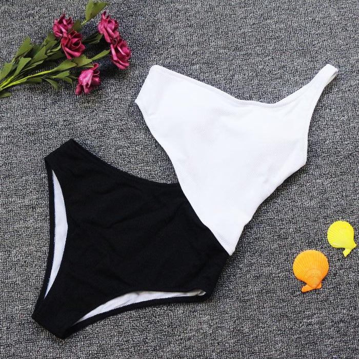 Sexy Classic Stitched One-piece Bikini Swimsuit